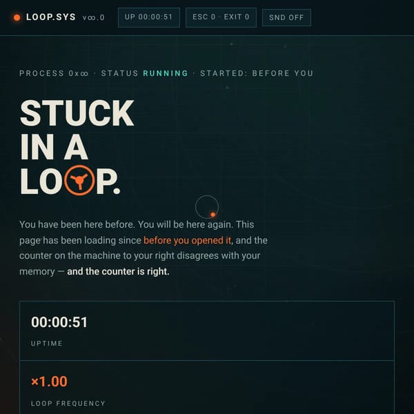 STUCK IN A LOOP — LOOP.SYS
