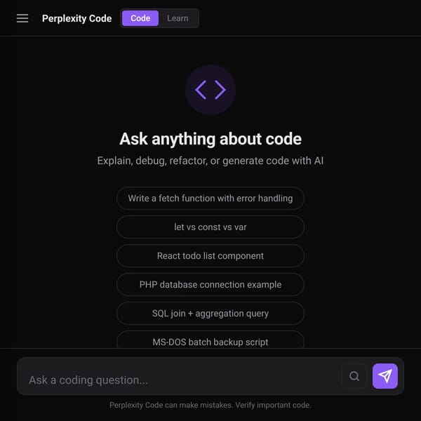 Perplexity Code