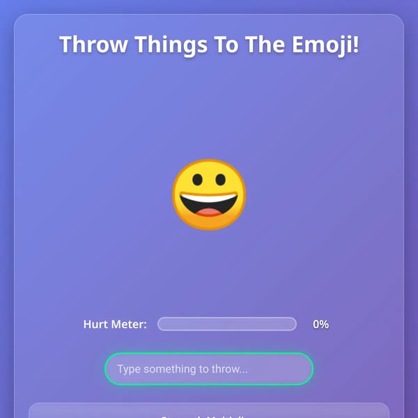 Throw Things To The Emoji!