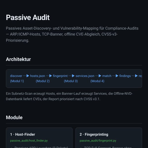 Passive Audit
