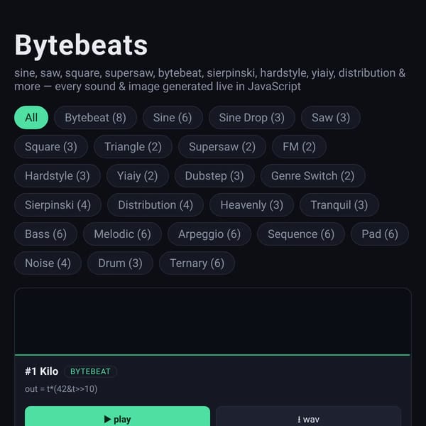 Bytebeats