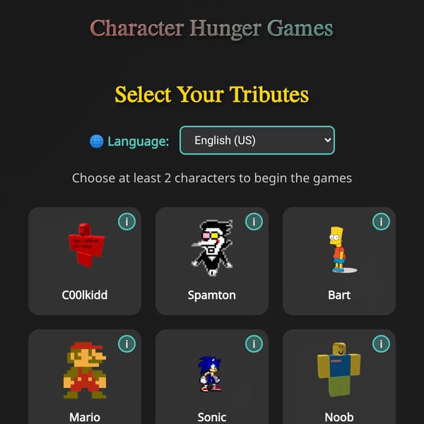 Character Hunger Games