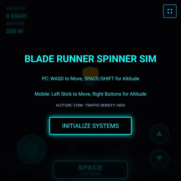 Blade Runner Spinner Sim