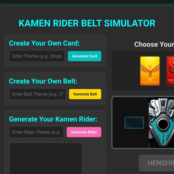 Kamen Rider Belt Simulator