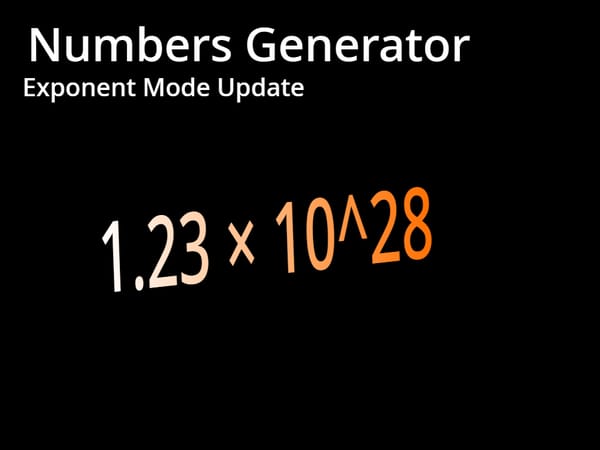 Numbers Generator