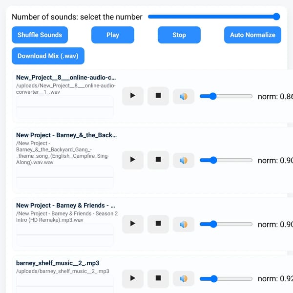 AI Random Sound Mixer