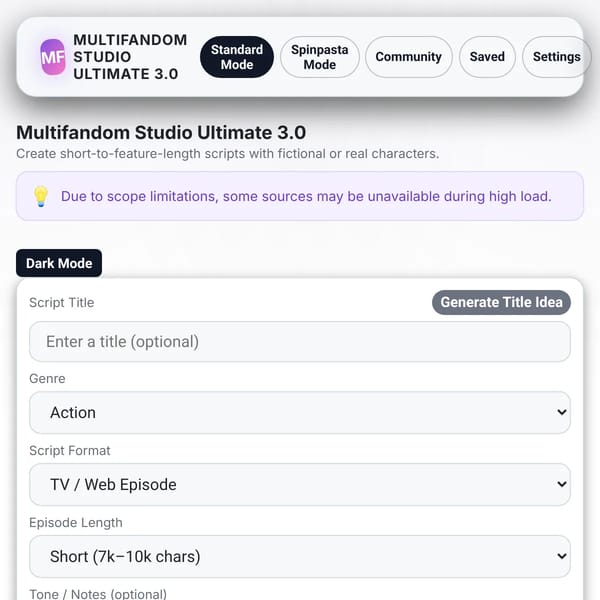 Multifandom Studio Ultimate