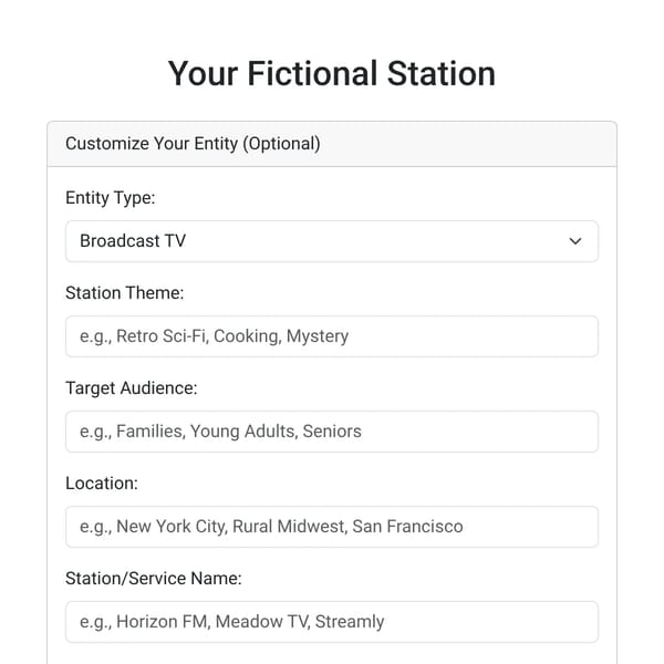 TV Station Generator