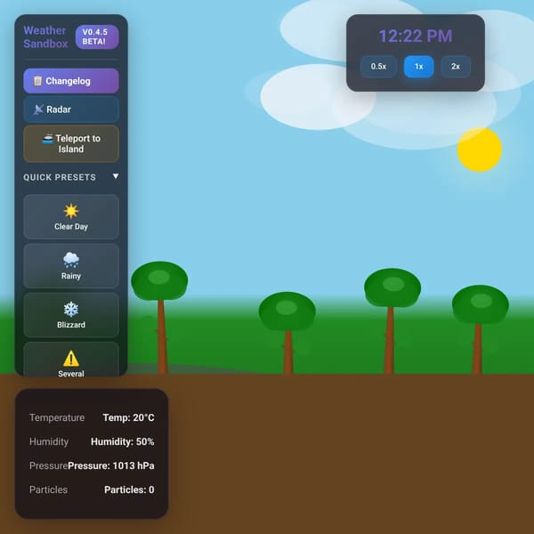Weather Sandbox 2D 