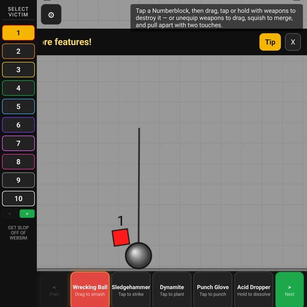 Kill the scared Numberblocks