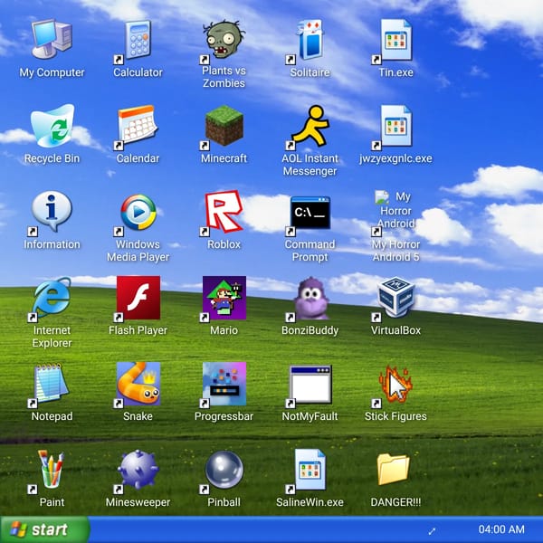 Windows XP Simulator with AI Internet