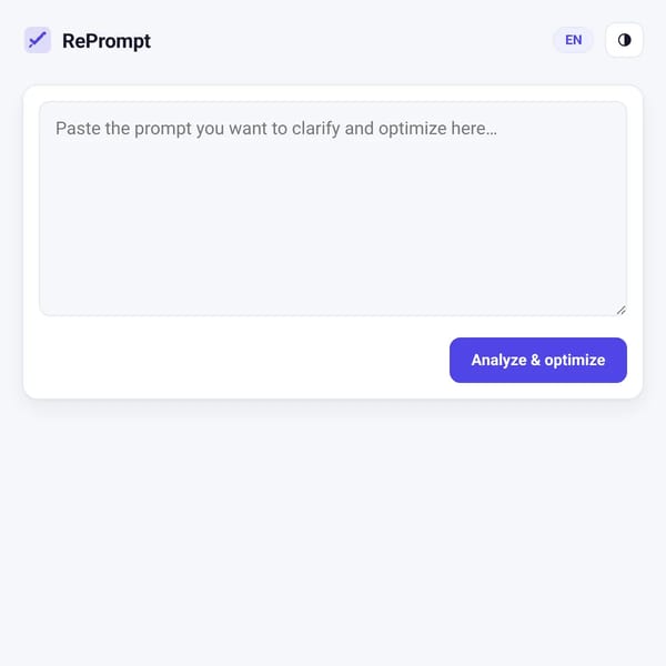 RePrompt - Prompt Improvement Architect
