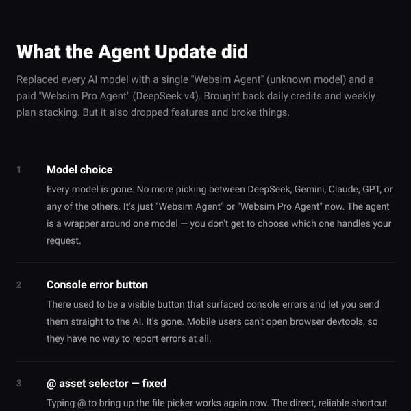 The Agent Update