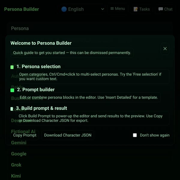 Persona Builder