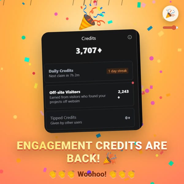 ENGAGEMENT CREDITS ARE BACK!!!