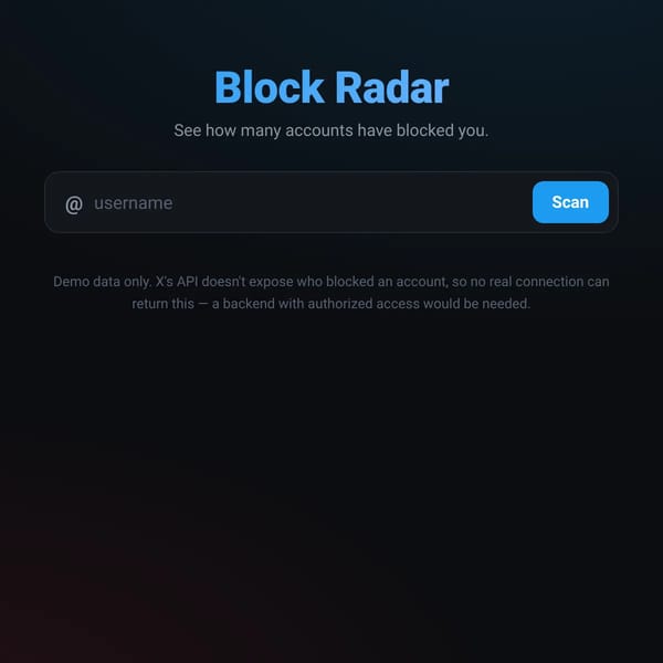 Block Radar