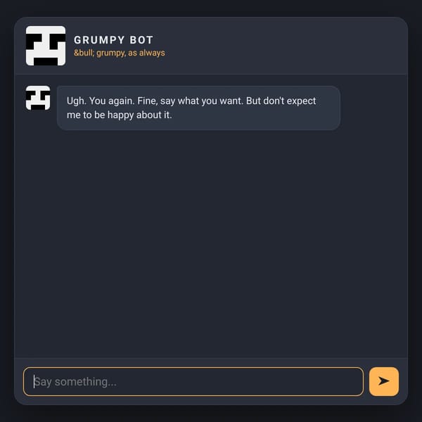 Grumpy Bot