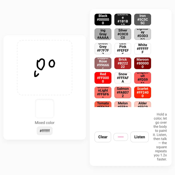 Talking Colorable Square