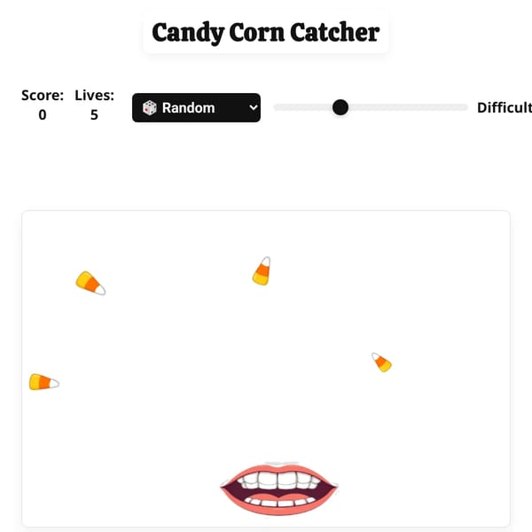 Candy Corn Catcher.