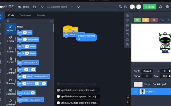 Multiplayer Scratch project
