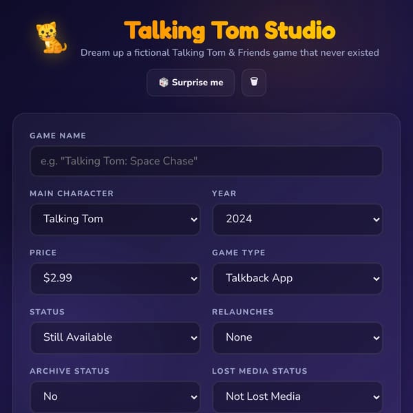 Talking Tom Studio