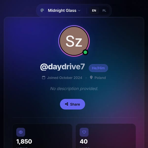 Daydrive7's Profile