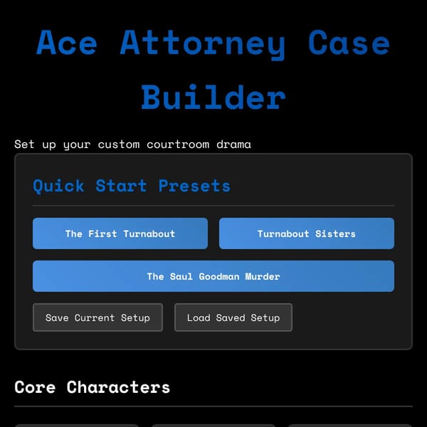 Ace Attorney Case Builder