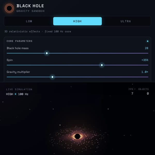 Gravity Sandbox (Blackhole)