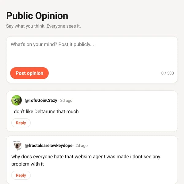 Public Opinion