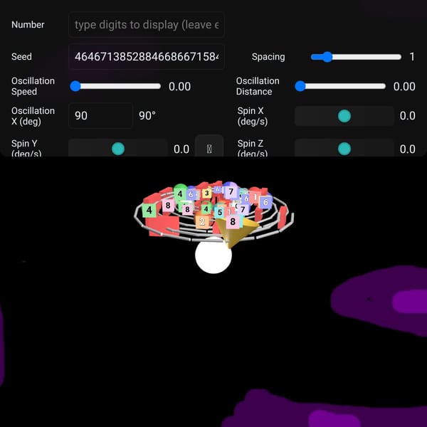 3D Unlimited-Precision Number Generator