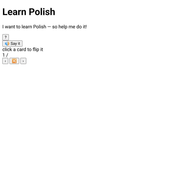 Learn Polish