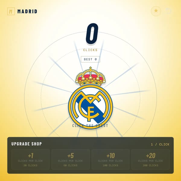 Real Madrid Clicker