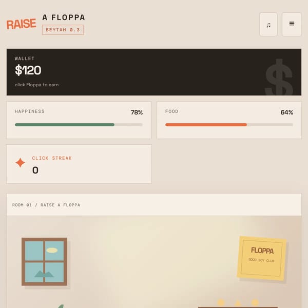 Raise a Floppa:2D Edition
