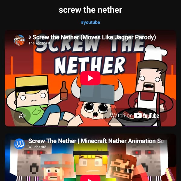 Screw the nether