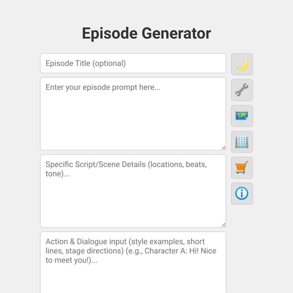 Episode Generator Template DELUXE