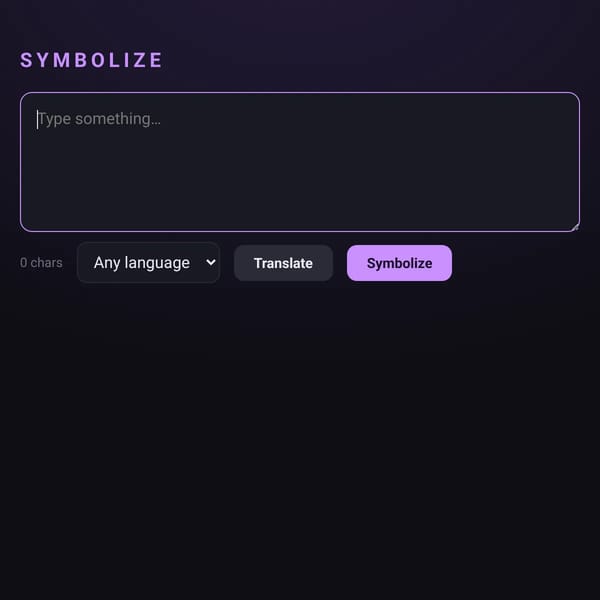 Symbolize