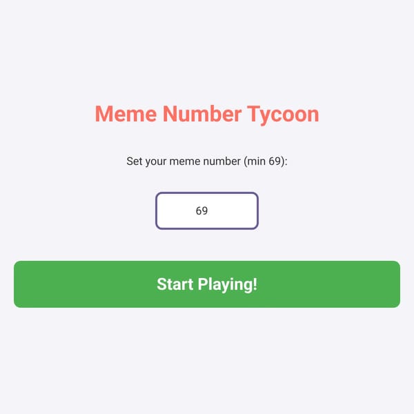 Meme Number Tycoon