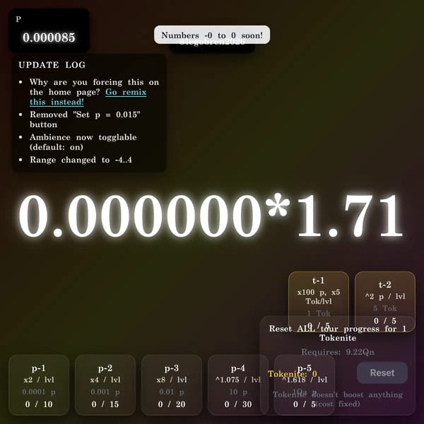 Numbers 0 to ??? as an Incremental