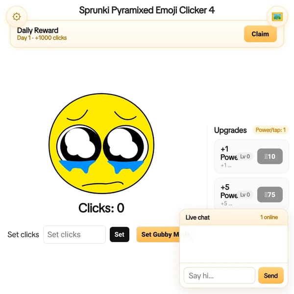 Sprunki Pyramixed Emoji Clicker 4