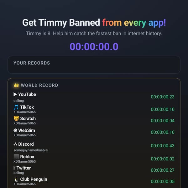 Ban Timmy
