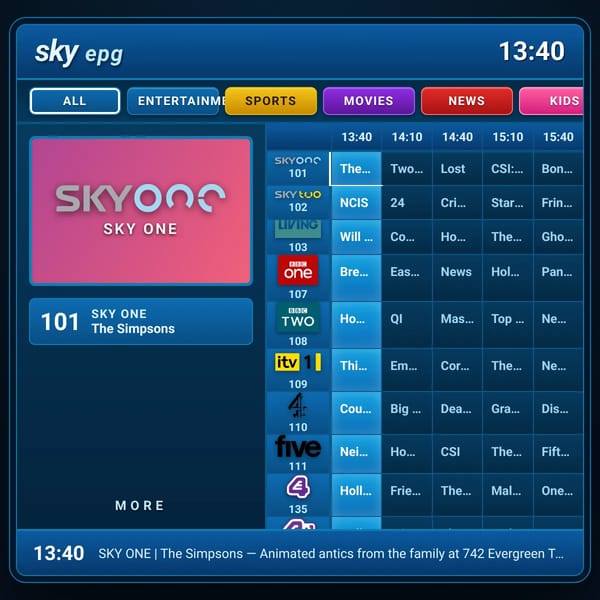 Sky EPG