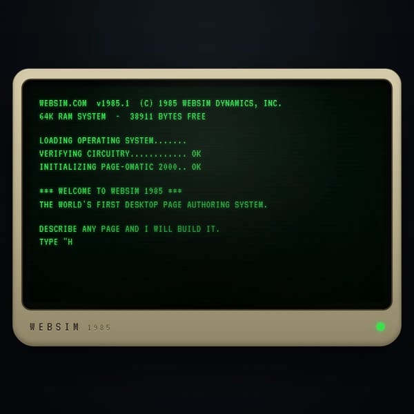 Websim.ai [1980s Version]