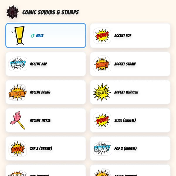 Comic Sounds & Stamps