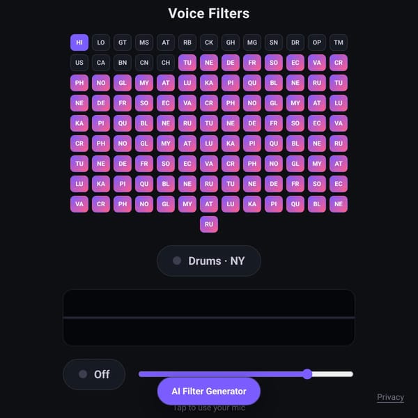 Voice Filters