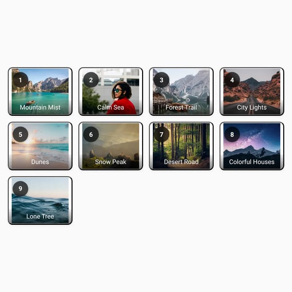 Numbered Image Gallery