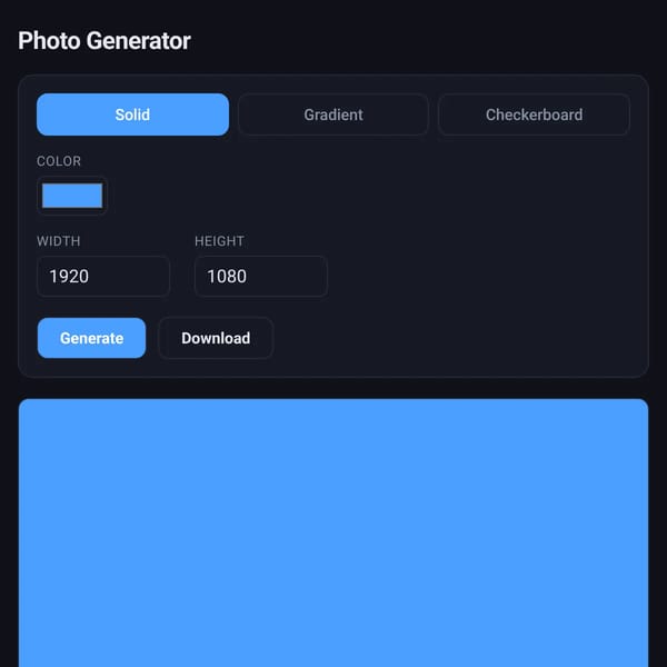 Photo Generator