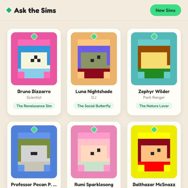 Ask the Sims