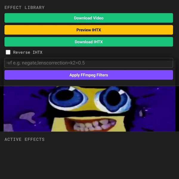 Image Effect Stack