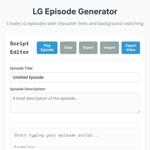 LG Episode Generator