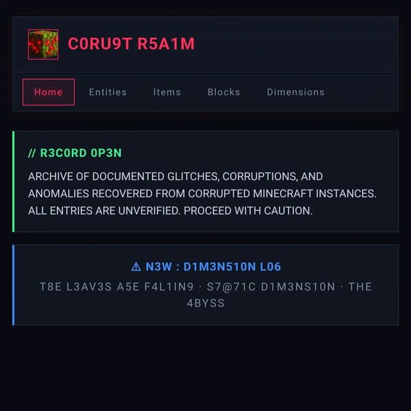 Corrupted Minecraft Wiki